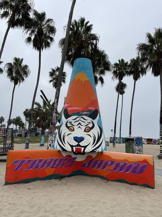 Brand activation built on the sand at Venice Beach